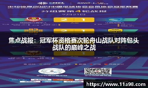 焦点战报：冠军杯资格赛次轮舟山战队对阵包头战队的巅峰之战